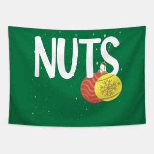 Chest Nuts Couple Christmas funny gift Tapestry