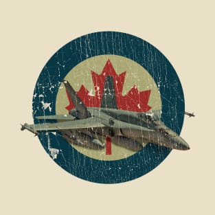 VINTAGE - Airforce Canada Rcaf Cf 18 T-Shirt