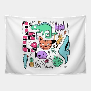 Jungle Critters Tapestry