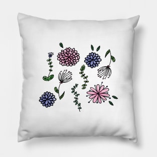 Pressed Flowers Pillow