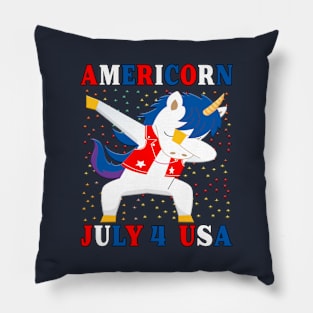 Americorn July 4th USA Star Spangled Banner. Pillow