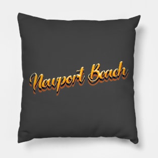 Newport Bridge California Retro Style Pillow