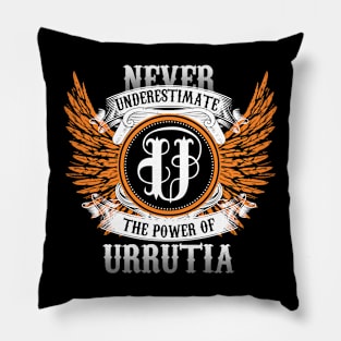 Urrutia Name Shirt Never Underestimate The Power Of Urrutia Pillow