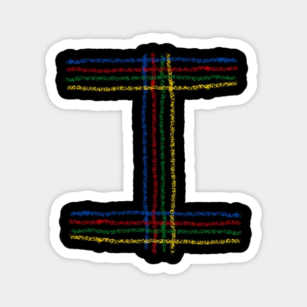 The letter I! Magnet by spinlifeapparel