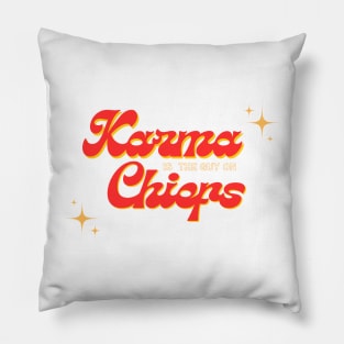 Karma is the guy on the chiefs - dark design Pillow