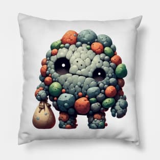 Cute Stone Golem Pillow