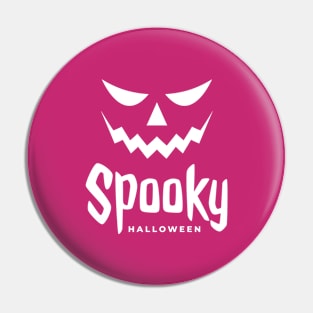 A Smile Spooky Face Halloween Pin