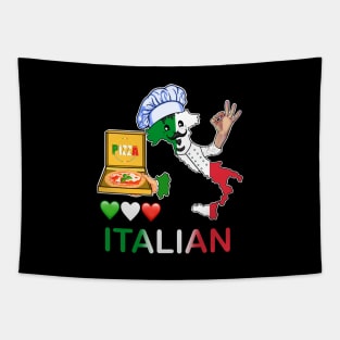 Italian lover pizza Tapestry