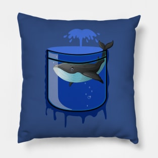 Pocket aquarium - whale Pillow