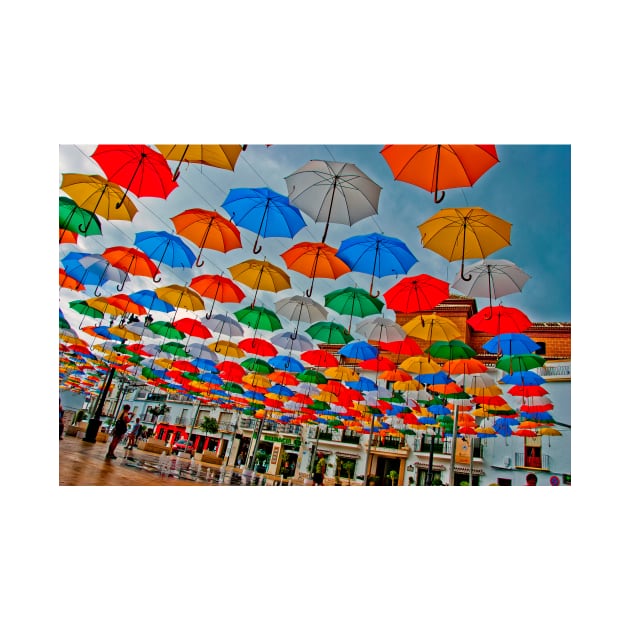 Colourful Umbrellas Torrox Spain by AndyEvansPhotos