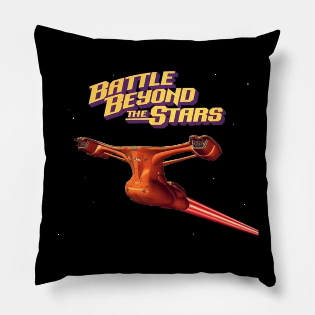 Battle Beyond The Stars Pillow by GeekGiftGallery