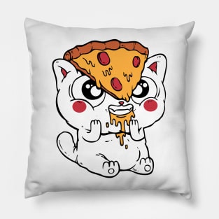 YUM YUM PIZZA CAT Pillow