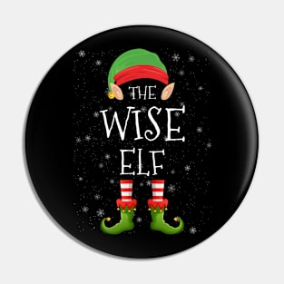 Wise Elf Family Matching Christmas Group Funny Pajama Xmas Pin