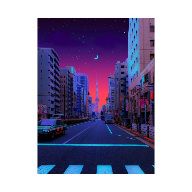 Moon Street (Tokyo) by funglazie