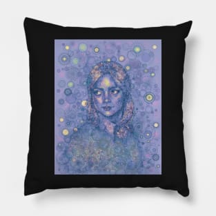 Clara - digital drawing Pillow