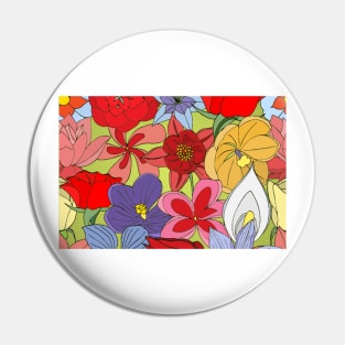 Unique Floral Pattern Pin