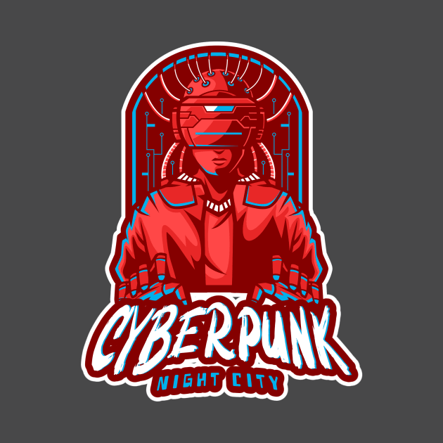 Cyberpunk Night City by Tip Top Tee's