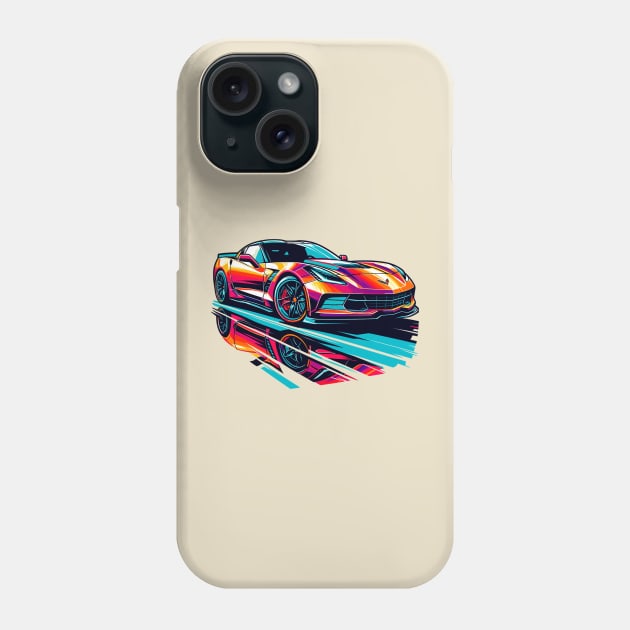 Chevy Corvette Phone Case by Vehicles-Art