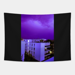 stormy lightning weather photography Tapestry