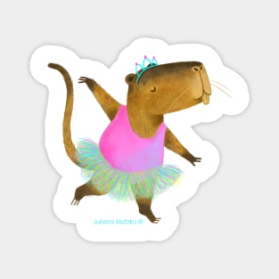 Nutria dancing ballet Magnet