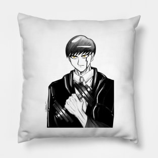 the muscle muscular magic wizard in ecopop anime style art Pillow