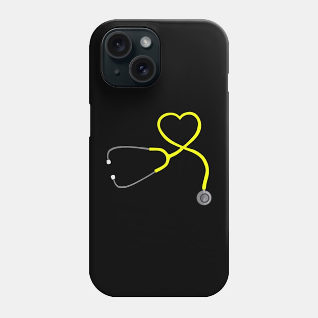 Stethoscope Heart Phone Case by DiegoCarvalho