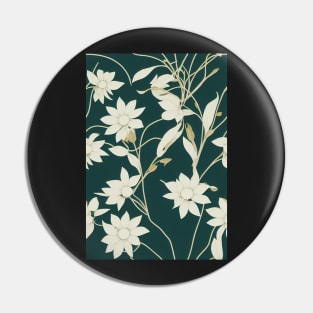 Beautiful Stylized White Flowers, for all those who love nature #213 Pin