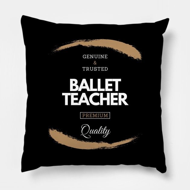 Ballet Recital Gift for Young Kids or Adults Pillow by MadArting1557