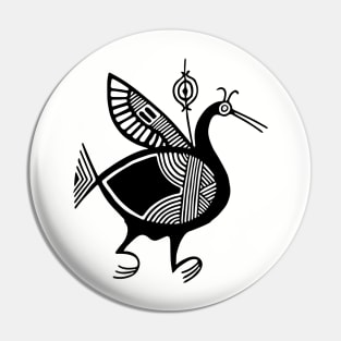 Cypriot bird - timeless abstraction Pin