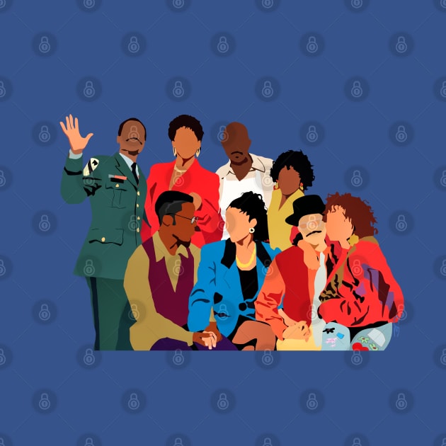 A Different World Art Christmas Holiday 90's TV Show by gorilaboss