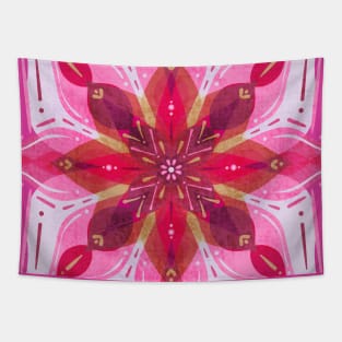 Pink Distressed Mandala Tapestry