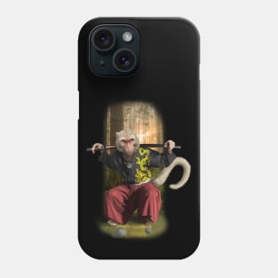 Exclusive Hand Drawn Samurai Monkey | Samurai Collection Item-8 (Monkey) | by Rendigart Studio Phone Case