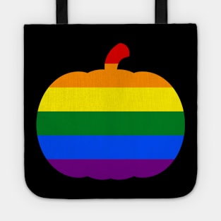 Halloween Pumpkin LGBT Flag Gay PRIDE Rainbow Tote