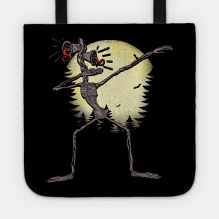 Funny dabbing Siren Head halloween meme full moon gifts Tote