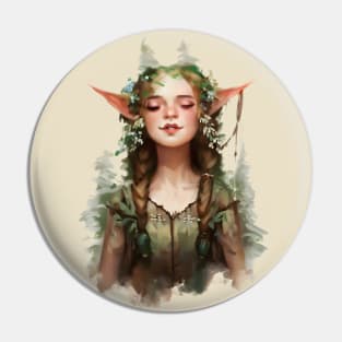 Forest elf,wood girl Pin