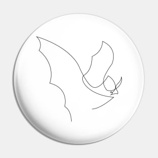 Night Hunter - One Line Bat Pin