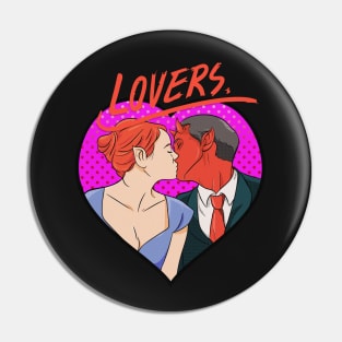 Lovers, Kiss of   women And Demon Pin