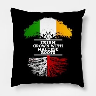 Irish Grown With Maltese Roots - Gift for Maltese With Roots From Malta Pillow