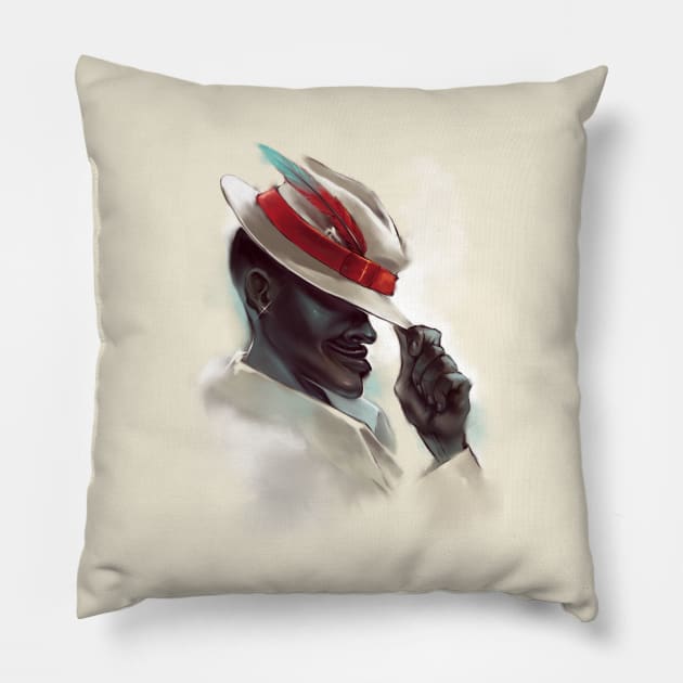 The man Pillow by dracoimagem