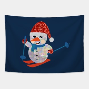 christmas snowman Tapestry