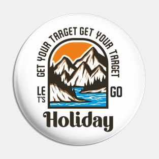 Get Your Target, Let's Go Holiday Pin