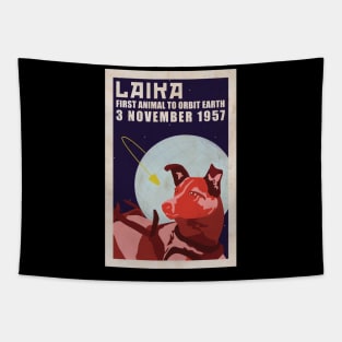 Laika Dog Soviet Tapestry