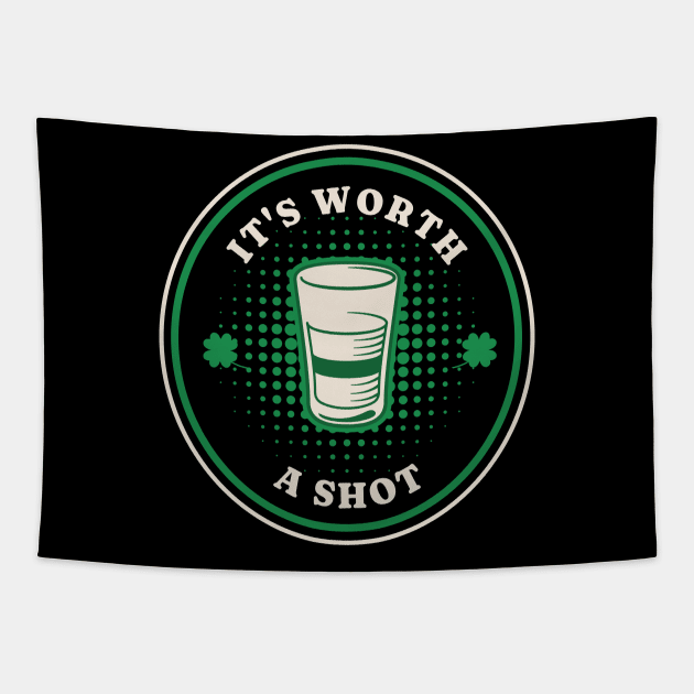 It's Worth A Shot Tapestry by Brookcliff