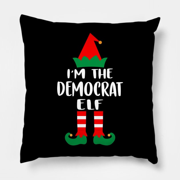 I'm The Democrat Elf Family Matching Group Christmas Costume Pajama Funny Gift Pillow by norhan2000