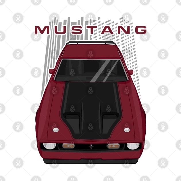 Mustang Mach 1 1971 to 1972 - Maroon by V8social