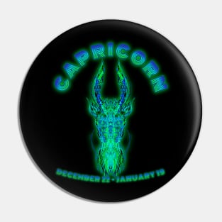 Capricorn 8b Black Pin