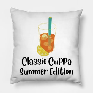 Cuppa in summer. Pillow