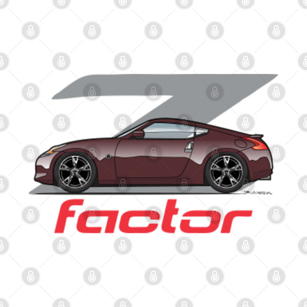 Z Factor-Black Cherry - 370z - Phone Case