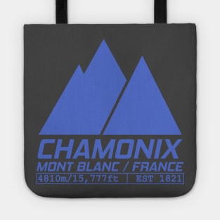 Chamonix Ski Resort France Mont Blanc Tote