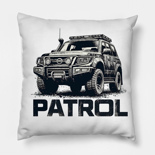 NISSAN PATROL Pillow by Vehicles-Art